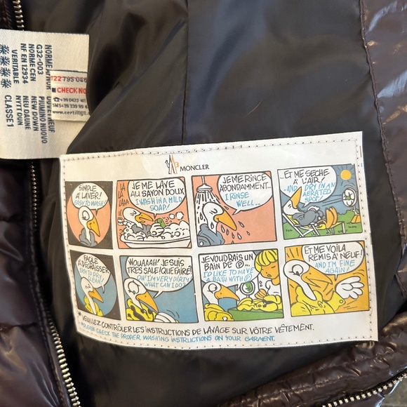 Moncler Brown Down Hooded Puffer Jacket Size XS Designer ~ Luxury ~ Cozy! - Picture 7 of 10